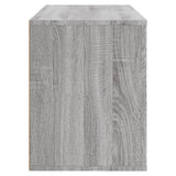 Shoe Cabinet Grey Sonoma 80x35x45 cm Engineered Wood - Rear View