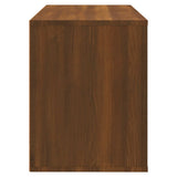 Shoe Cabinet Brown Oak 80x35x45 cm Engineered Wood
