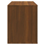 Shoe Cabinet Brown Oak 80x35x45 cm Engineered Wood
