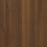 Shoe Cabinet Brown Oak 80x35x45 cm Engineered Wood - Low Angle
