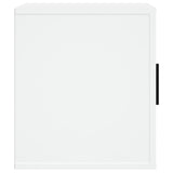 TV Cabinet White 100x35x40 cm Engineered Wood - Rear View