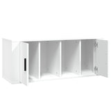 TV Cabinet White 100x35x40 cm Engineered Wood - Close-Up Angle