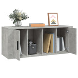 TV Cabinet Concrete Grey 100x35x40 cm Engineered Wood - Top-Down View