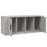 TV Cabinet Concrete Grey 100x35x40 cm Engineered Wood - Close-Up Angle