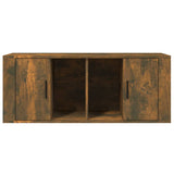 TV Cabinet Smoked Oak 100x35x40 cm Engineered Wood - 45-Degree Angle