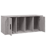 TV Cabinet Grey Sonoma 100x35x40 cm Engineered Wood - 45-Degree Angle