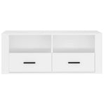 TV Cabinet White 100x35x40 cm Engineered Wood