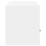 TV Cabinet White 100x35x40 cm Engineered Wood - Low Angle