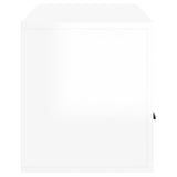 TV Cabinet High Gloss White 100x35x40 cm Engineered Wood