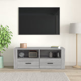 TV Cabinet Grey Sonoma 100x35x40 cm Engineered Wood - Side View