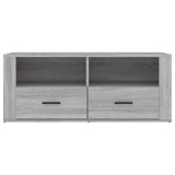 TV Cabinet Grey Sonoma 100x35x40 cm Engineered Wood - Close-Up Angle