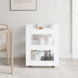 Kitchen Trolley White 60x45x80 cm Engineered Wood - Side View