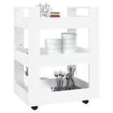 Kitchen Trolley White 60x45x80 cm Engineered Wood - Top-Down View