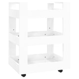 Kitchen Trolley High Gloss White 60x45x80 cm Engineered Wood - Front View