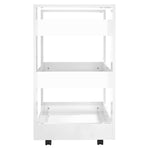 Kitchen Trolley High Gloss White 60x45x80 cm Engineered Wood