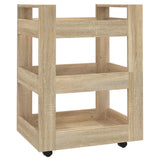 Kitchen Trolley Sonoma Oak 60x45x80 cm Engineered Wood - Front View