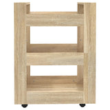 Kitchen Trolley Sonoma Oak 60x45x80 cm Engineered Wood - 45-Degree Angle