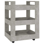 Kitchen Trolley Concrete Grey 60x45x80 cm Engineered Wood