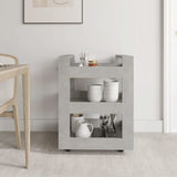 Kitchen Trolley Concrete Grey 60x45x80 cm Engineered Wood - Side View