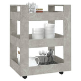 Kitchen Trolley Concrete Grey 60x45x80 cm Engineered Wood - Top-Down View