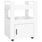 Kitchen Trolley White 60x45x80 cm Engineered Wood