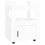 Kitchen Trolley High Gloss White 60x45x80 cm Engineered Wood - Front View