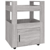 Kitchen Trolley Grey Sonoma 60x45x80 cm Engineered Wood - Front View