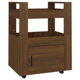 Kitchen Trolley Brown Oak 60x45x80 cm Engineered Wood - Front View