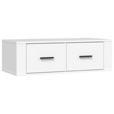 Hanging TV Cabinet White 80x36x25 cm Engineered Wood - Front View