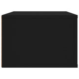 Hanging TV Cabinet Black 80x36x25 cm Engineered Wood