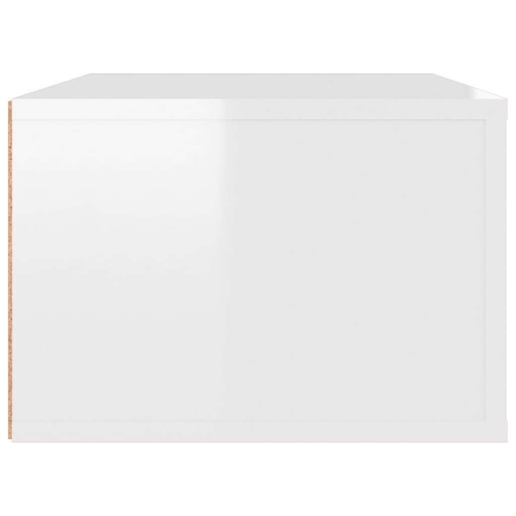 Hanging TV Cabinet High Gloss White 80x36x25 cm Engineered Wood