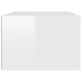 Hanging TV Cabinet High Gloss White 80x36x25 cm Engineered Wood