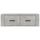 Hanging TV Cabinet Concrete Grey 80x36x25 cm Engineered Wood - Rear View