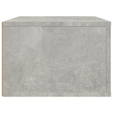 Hanging TV Cabinet Concrete Grey 80x36x25 cm Engineered Wood - Low Angle