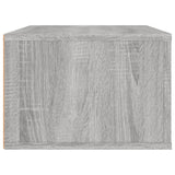 Hanging TV Cabinet Grey Sonoma 80x36x25 cm Engineered Wood - Low Angle
