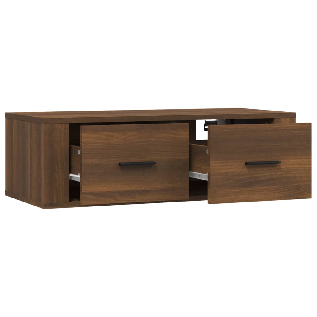 Hanging TV Cabinet Brown Oak 80x36x25 cm Engineered Wood