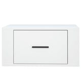 Wall-mounted Bedside Cabinet White 50x36x25 cm
