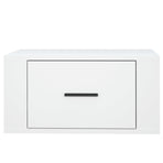 Wall-mounted Bedside Cabinet White 50x36x25 cm