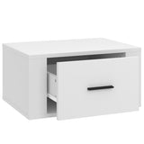 Wall-mounted Bedside Cabinet White 50x36x25 cm - Close-Up Angle