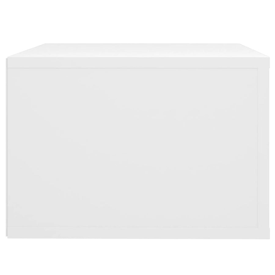 Wall-mounted Bedside Cabinet White 50x36x25 cm