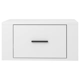 Wall-mounted Bedside Cabinets 2 pcs High Gloss White 50x36x25cm - Close-Up Angle
