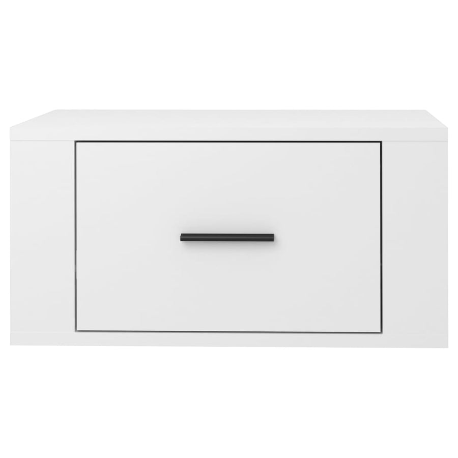 Wall-mounted Bedside Cabinets 2 pcs High Gloss White 50x36x25cm