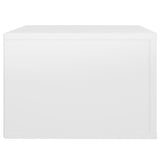 Wall-mounted Bedside Cabinets 2 pcs High Gloss White 50x36x25cm