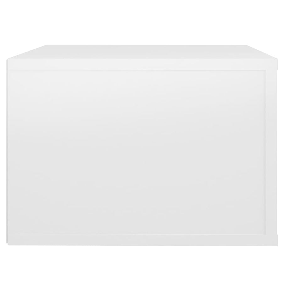 Wall-mounted Bedside Cabinets 2 pcs High Gloss White 50x36x25cm