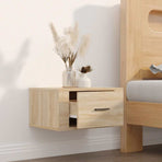 Wall-mounted Bedside Cabinet Sonoma Oak 50x36x25 cm