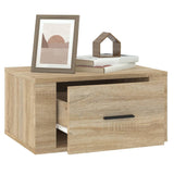 Wall-mounted Bedside Cabinets 2 pcs Sonoma Oak 50x36x25 cm - 45-Degree Angle