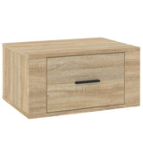 Wall-mounted Bedside Cabinets 2 pcs Sonoma Oak 50x36x25 cm - Rear View
