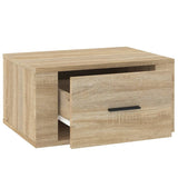 Wall-mounted Bedside Cabinets 2 pcs Sonoma Oak 50x36x25 cm - Low Angle