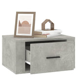 Wall-mounted Bedside Cabinet Concrete Grey 50x36x25 cm - 45-Degree Angle