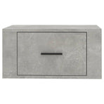 Wall-mounted Bedside Cabinet Concrete Grey 50x36x25 cm
